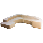 Mid-Century 'Lara' Zitbank Sofa In Beige Fluweel Door Roberto Pamio, 1958 thumbnail 1