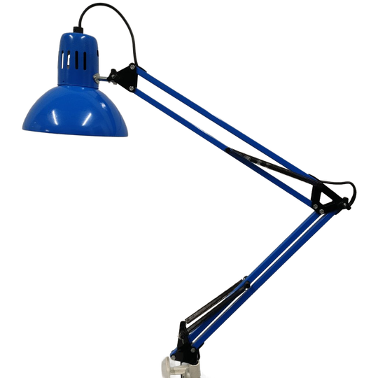 Retro Blauwe Schaarlamp Uit De Jaren 90 1