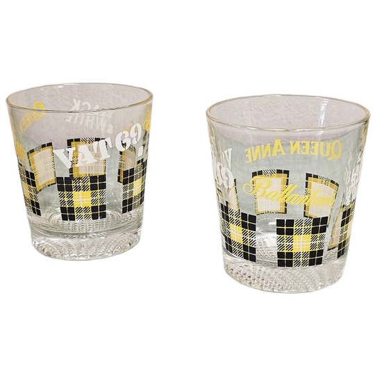 Vintage Whiskey Tumblers Met Opschrift 1