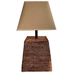 Xxl Rotan Rieten Lamp Birma Vintage thumbnail 1