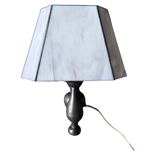 Vintage Glas In Lood Wandlamp