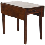 Leuke En Praktische Engelse Antieke Pembroke/ Side Table/ Eettafeltje Van Eikenhout thumbnail 1