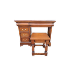 Klassieke Mahonie, Houten Kaptafel, Bureau, Schrijftafel Met thumbnail 1