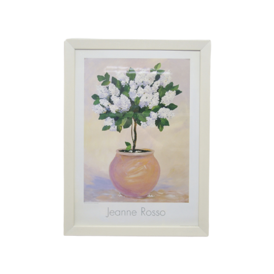Beige Lijst Poster Bloesem Plant 1