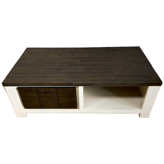 Salontafel Bruin/wit 1