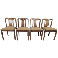Set 4 Vintage Brutalist Eetkamerstoel ´70 Mid Century Stoel