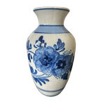 Vaasje Handpainted Blue Flowers Vintage thumbnail 1
