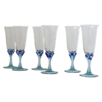 Champagne Flutes With Murano Detailed Glass Ornaments | Kerst