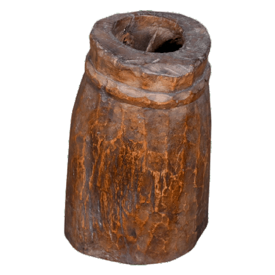 Houten Pot Uit India 1