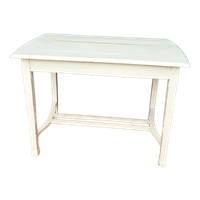 Vintage Witte Eiken Tafel, Eettafel, Dinnertable, Bureau