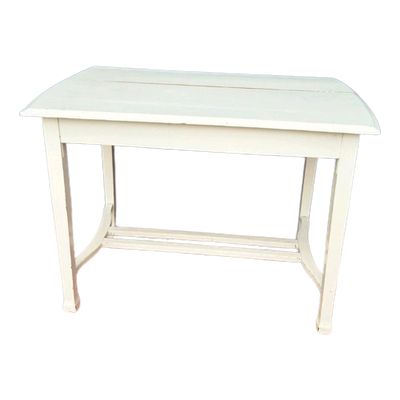 Vintage Witte Eiken Tafel, Eettafel, Dinnertable, Bureau