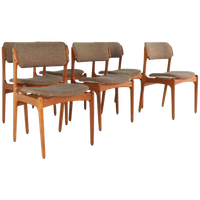 Set 6 Erik Buch Stoelen Vintage Eetkamerstoelen