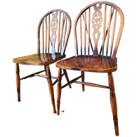 Vintage Windsor Wheelback Eetkamerstoelen
