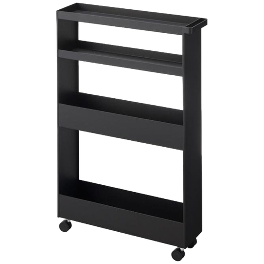 Yamazaki | Keukentrolley 4 Niveaus Tower Zwart 1