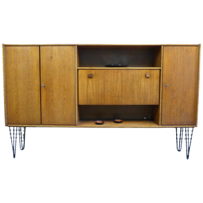 Mooie Vintage Highboard Midcentury Retro Buffet Wandkast