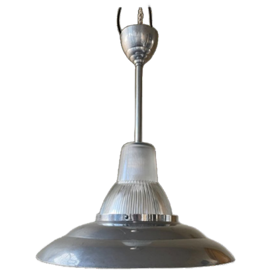 Vintage Lamp Hanglamp Fabriekslamp Frans 1