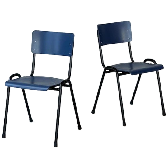 Retro Eettafelstoelen Nieuw Zaalstoelen Blauw Prijs P/stuk 1