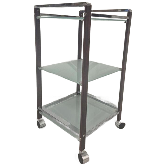 Trolley Hout En Chroom 1