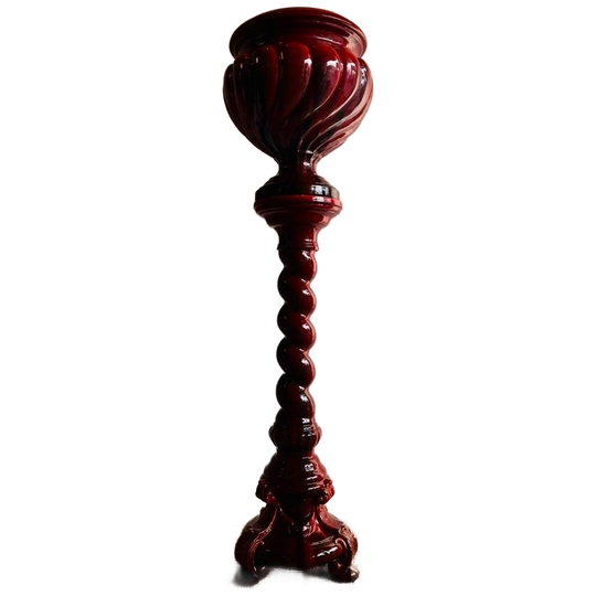 Franse Piedestal Zuil Met Bloempot 1930’s Antiek Vintage 1
