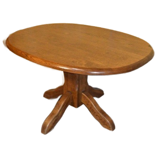 Ovale Eettafel Van Massief Donker Eiken – Elegant En Robuust 1