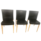 24 X Sintesi Stapelbare Kunstof Met Houten Poten Stoelen Italiaans Design thumbnail 1