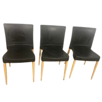 24 X Sintesi Stapelbare Kunstof Met Houten Poten Stoelen Italiaans Design