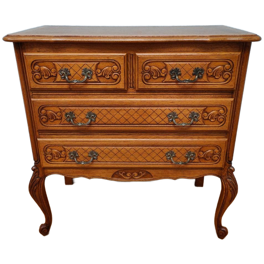 Vintage Houten Queen Ann Ladekastje Dressoir Ladekast 907 1