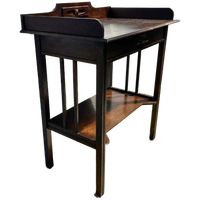 Vintage Tafeltje In Art Deco Stijl In Donker Gebeitst Hout