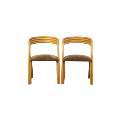 Set Van 4 Unieke Jaren ’70 Vintage Design Eetkamerstoelen Van Axel Enthoven Voor Rohé