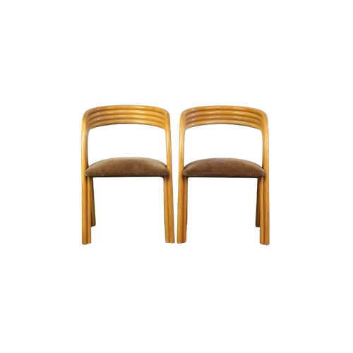 Set Van 4 Unieke Jaren ’70 Vintage Design Eetkamerstoelen Van Axel Enthoven Voor Rohé