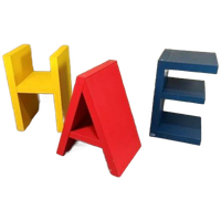Vintage Set Van Flototto Letters Boekenplanken Pop Art