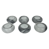 Waxinelichthouders Marmer Set Van 6 | Kerst