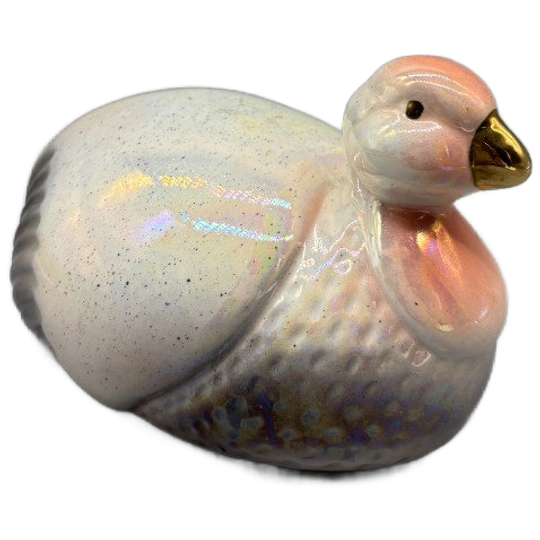 Art Deco Watervogel Porselein Parelmoerglans 1