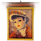 Cherry Jeffe Huldah Dame In Lijst Vintage thumbnail 1