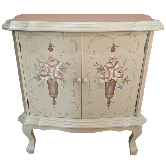 Vintage Handgeschilderd Kastje Bloemen 1