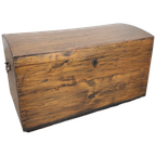 Grote Antieke Houten Kist thumbnail 1