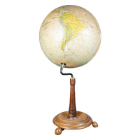 Antique Vienna Earth Globe By G. Freytag & Berndt Ca.1920