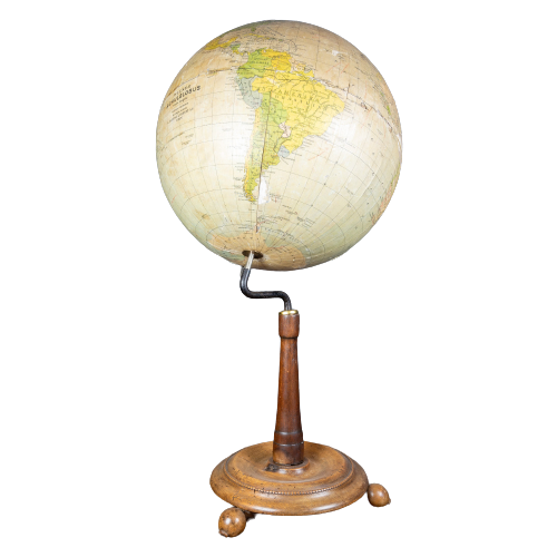 Antique Vienna Earth Globe By G. Freytag & Berndt Ca.1920