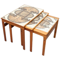 Vintage Set Bijzettafels Nestingtables Ox Art 77