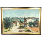 Nicole Le Guen - Schilderij - Landschap In Frankrijk thumbnail 1