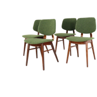 Set 4 Eetkamerstoelen Vintage Gestoffeerd 'velsen' Nederlands