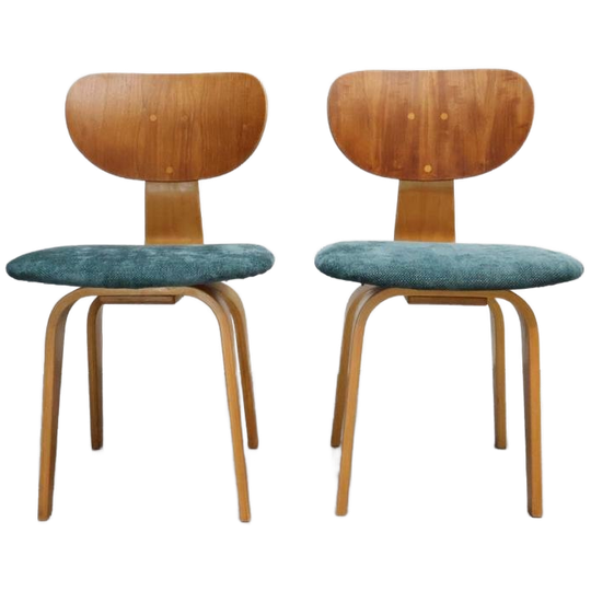 Cees Braakman | Pastoe | 2 Vintage Eetkamerstoelen 1