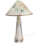 White Murano Glass Table Lamp, 1960S thumbnail 1
