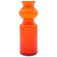 Oranje Glass Vaas Jaren 60