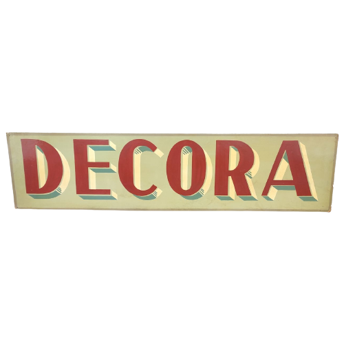 Houten Reclamebord Decora