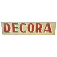 Houten Reclamebord Decora