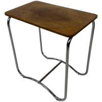 Vintage Art Deco / Bauhaus Stijl Bijzettafel Sidetable 60's