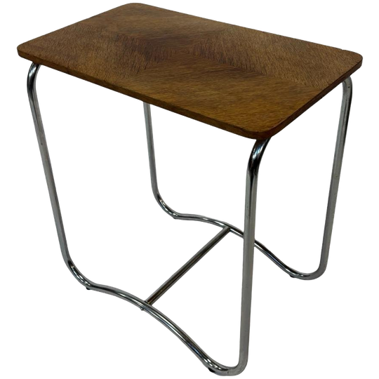 Vintage Art Deco / Bauhaus Stijl Bijzettafel Sidetable 60's 1