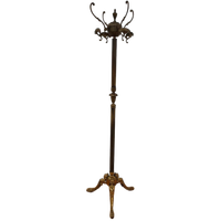 Messing Rococo Staande Kapstok Hollywood Regency Hall Tree 5