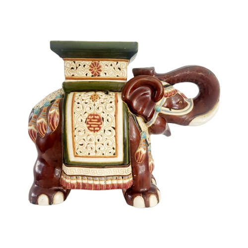 Chinees Keramieken Olifant (Plantentafel)